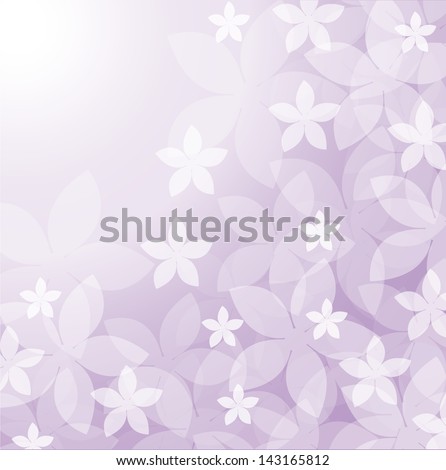 Flowers vector purple background. Wedding invitation card