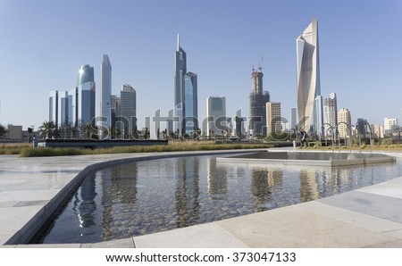 Real Estate view from shaheed park Kuwait City