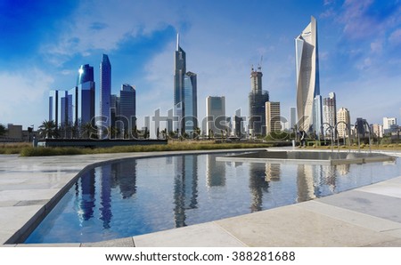 Kuwait city  skyscraper