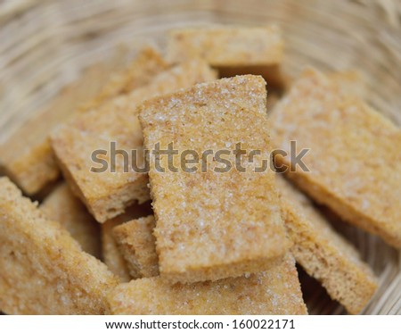 Sugar-coated biscuits