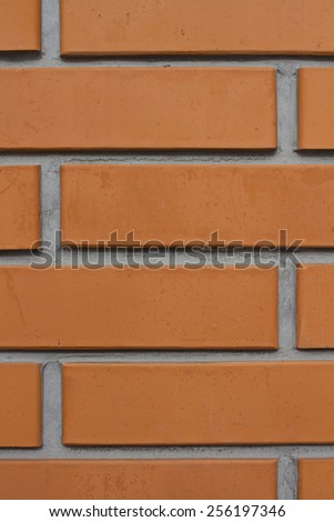Wall of brick close-up