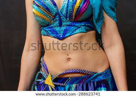 Belly dancer oriental dance.