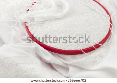white on white embroidery