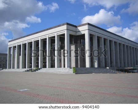 Palace of culture is one of the best concerts, exhibitions halls in Belarus. Architecture project was made in 80s, but it was built in 2000s.