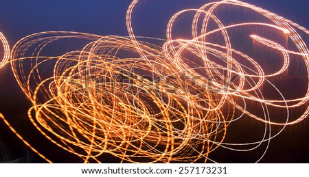 motion Line of fire by night