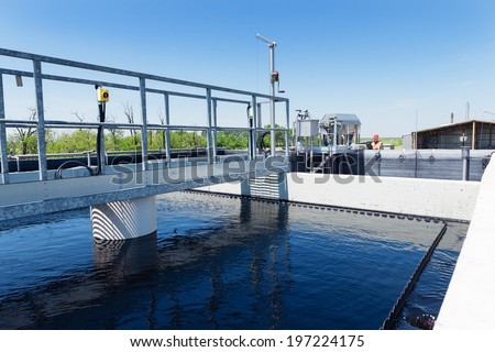 Cleaning construction pool for sewage treatment waste water Cleaning construction pool for sewage treatment waste water