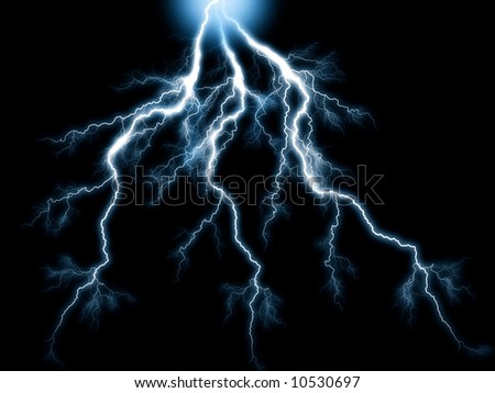 blue lightning bolts