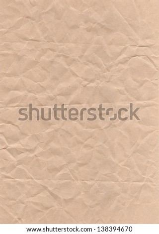brown crumpled paper vintage background
