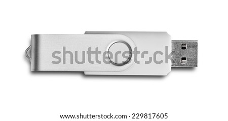 Usb flash drive isolated on white