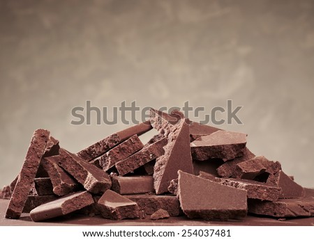 Homemade chocolate bars