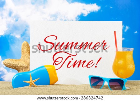 Summer time banner