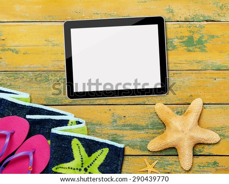 Tablet and beach accessories