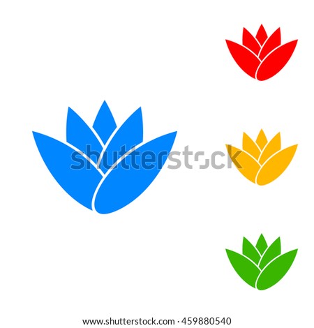 The yellow and red flower company Free Vector / 4Vector