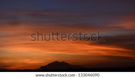 Sunset over Face Mountain