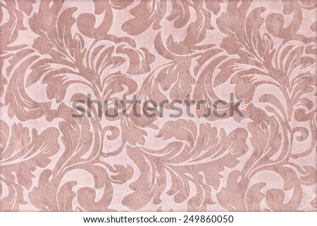 Fragment of tapestry pattern with floral background
