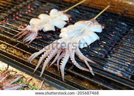delicious Grilled Cuttlefish