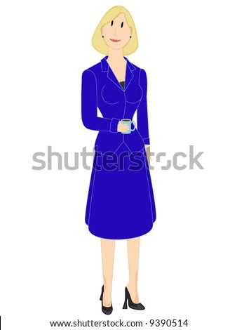 business woman in suit. stock vector : Business woman