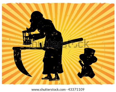 stock vector happy new year cartoon silhouetted against bright background vector 43371109 24 Funny Happy new year 2011 cartoon pictures