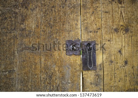 Tibetan lock key, old lock