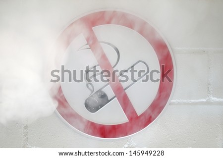 Anti smoking sign