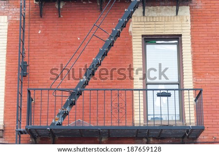 old safety ladder