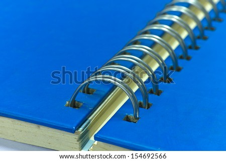 Stock Photo - stack of ring binder book or notebook isolated on white
