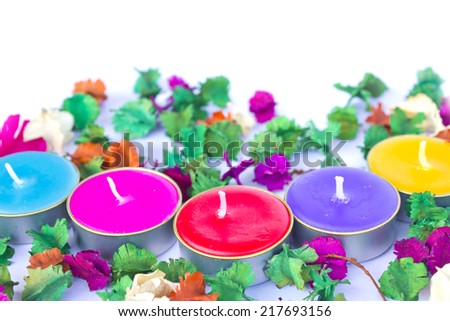 Scented candles - Stock Image