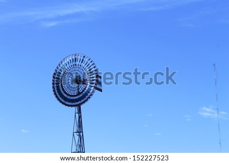 A windmill is a machine that converts the energy of wind.