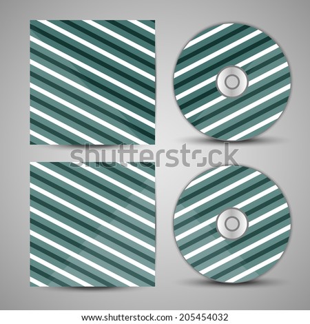 Vector cd cover  set for your design, abstract Illustration.