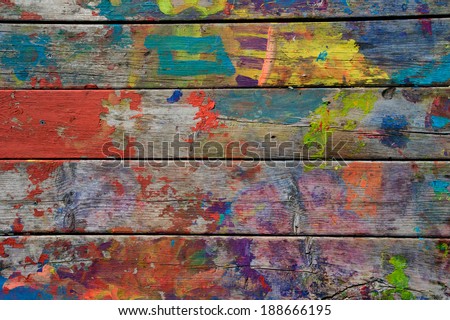 Painted wood background