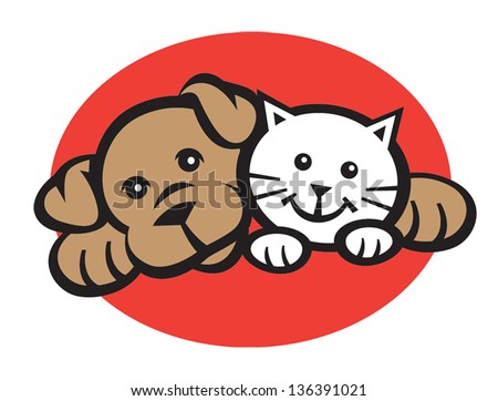 Smiling Cat And Dog