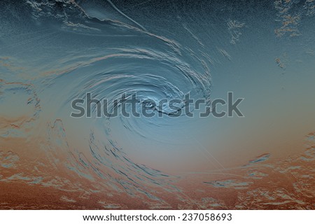 Abstract background of circulation and wave color shedding.