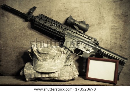 still life Photography with Military costume.