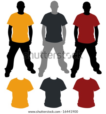 stock vector : Vector T-Shirt tee shirt template illustrator. stock vector : Vector T-Shirt