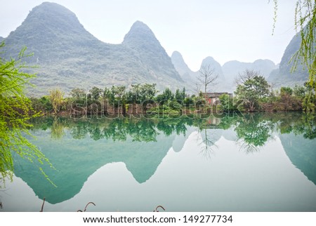 Yulong River is a small tributary of the larger Li River in Southeastern Guangxi Zhuang Autonomous Region that runs through the major city of Guilin to Yangshuo, located in Guangxi Province, China.