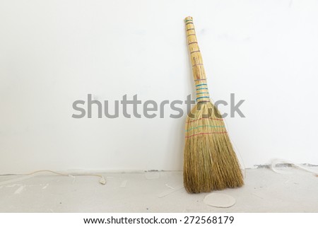 the broom is necessary for cleaning indoors where repair was carried out