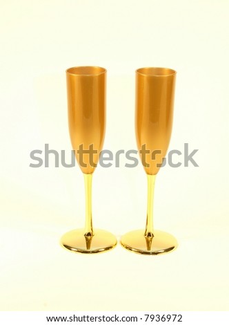 Gold Champagne Glasses