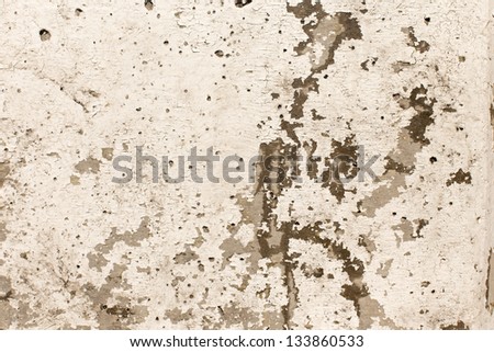 Wet wall with chipping white paint texture