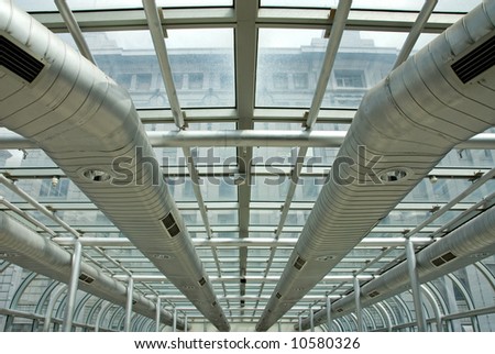 Air-conditioning Ducts in a modern building, Melbourne, Australia