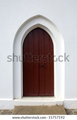 Church Door, Christ Church, Bong Bong, near Moss Vale, New South Wales, Australia