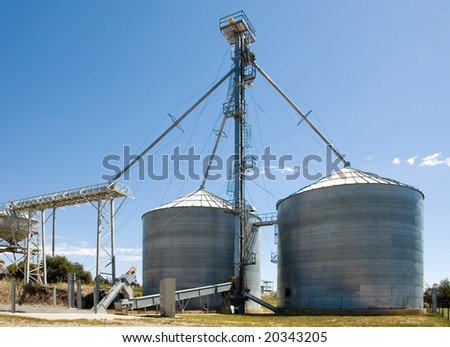 Grain silos in South-Western New South Wales, Australia