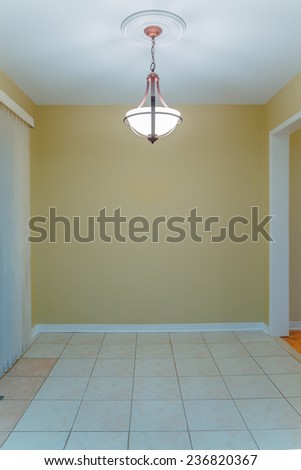 Empty Dining Room in a new apartment