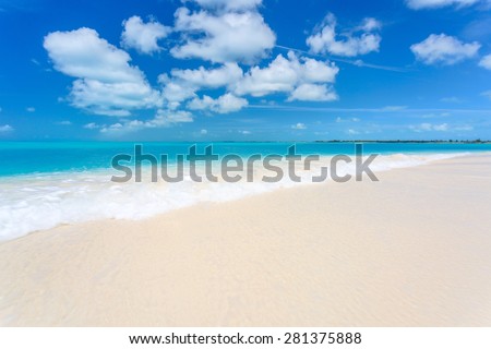 Tropical beach in Cayo Largo Paraiso beach. Cuba