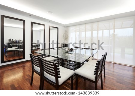 Interior design: Modern elegant dining room
