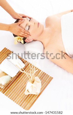 Spa Woman. Beautiful young woman relax in Spa