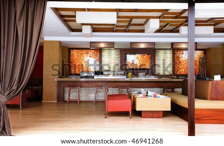 Restaurant Interior Design on Interior Design   Restaurant Stock Photo 46941268   Shutterstock