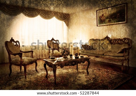 old living room on Old Style Living Room Stock Photo 52287844   Shutterstock