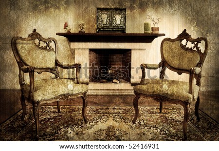 old living room on Old Style Living Room And Chimney Stock Photo 52416931   Shutterstock