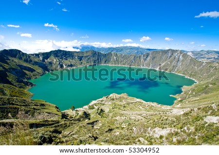 Raad een vakantieland aan Stock-photo-quilotoa-crater-lake-ecuador-53304952