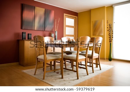 Dining Room on Modern Colorful Dining Room Stock Photo 59379619   Shutterstock